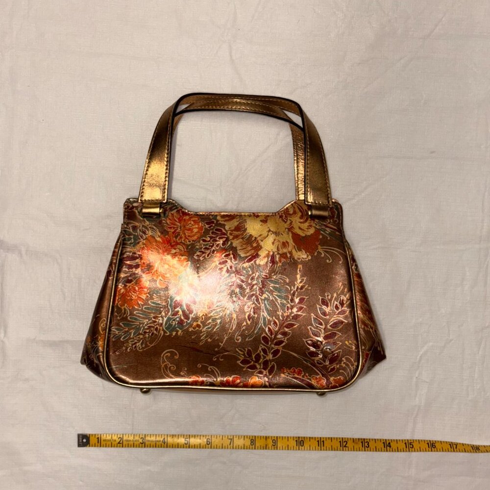 Patricia Nash "Vattaro" Frame Bag Italian Pheasant Print - Picture 3 of 8